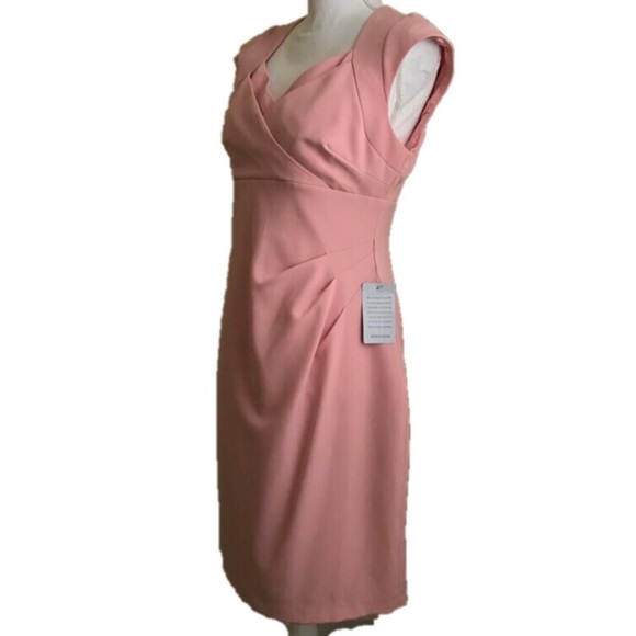 Adrianna Papell Dress, Pink, Size 10P, Cap Sleeve - Picture 3 of 5